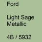 Preview: Ford, Light Sage Metallic, 4B / 5932.